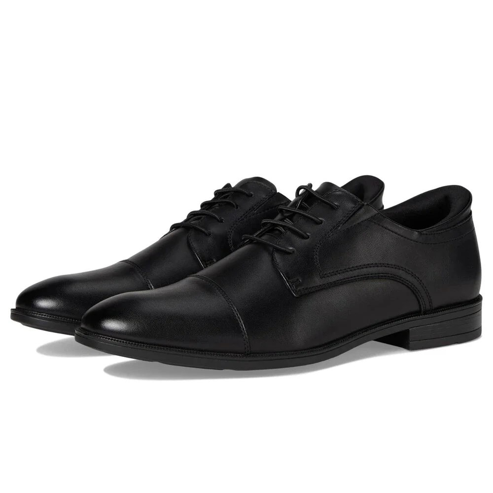 Marc Joseph New York Baker Street Oxford Men's 14 W Black Dress Shoes HTAT1867